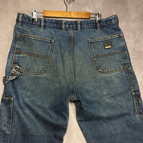 Craftsman Mens Carpenter Blue Jeans size 38x30 Stretch Denim Pants - Picture 4 of 14